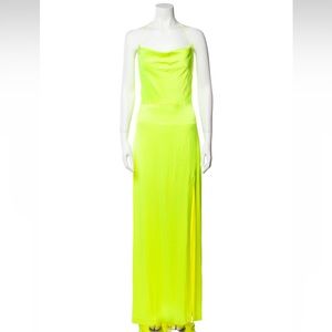 Alice + Olivia cowl neck satin gown